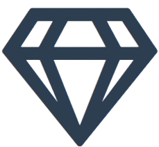 Diamond icon for quality concrete from Wilson Concrete